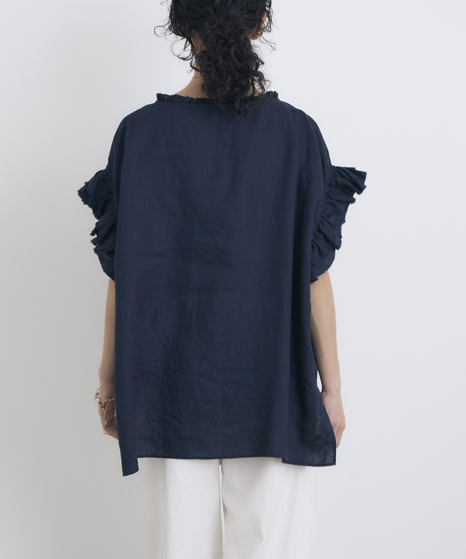 リネンフリルブラウス ｜ハウス オブ ロータス＜HOUSE OF LOTUS＞公式