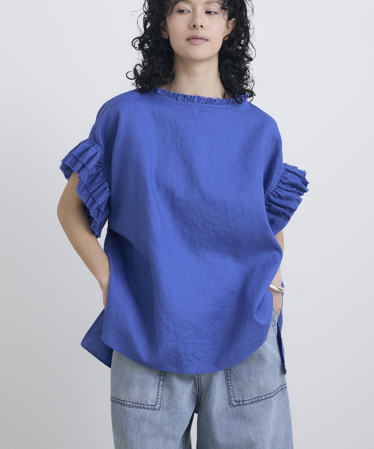 リネンフリルブラウス ｜ハウス オブ ロータス＜HOUSE OF LOTUS＞公式