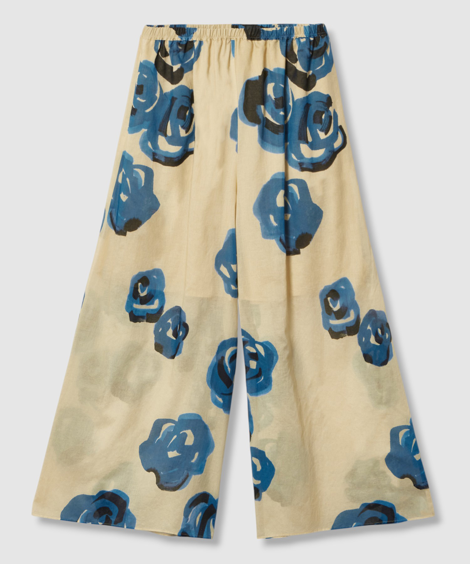 ブルーフラワーワイドパンツ ｜ハウス オブ ロータス＜HOUSE OF LOTUS