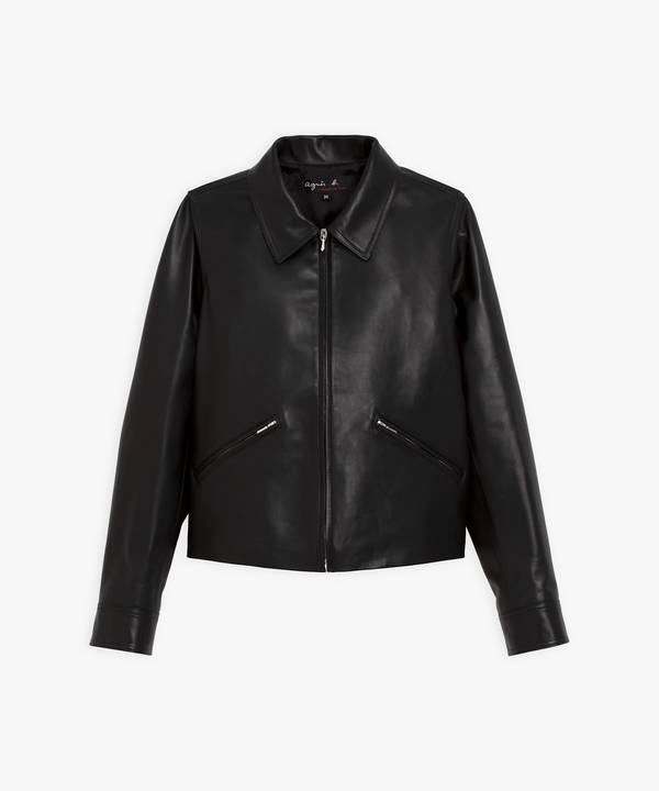 ラムレザー 長袖 ジャケット 