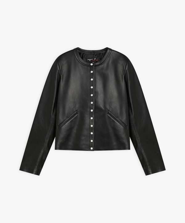 CU32 BLOUSON レザーブルゾン ｜agnès b. FEMME（ファム