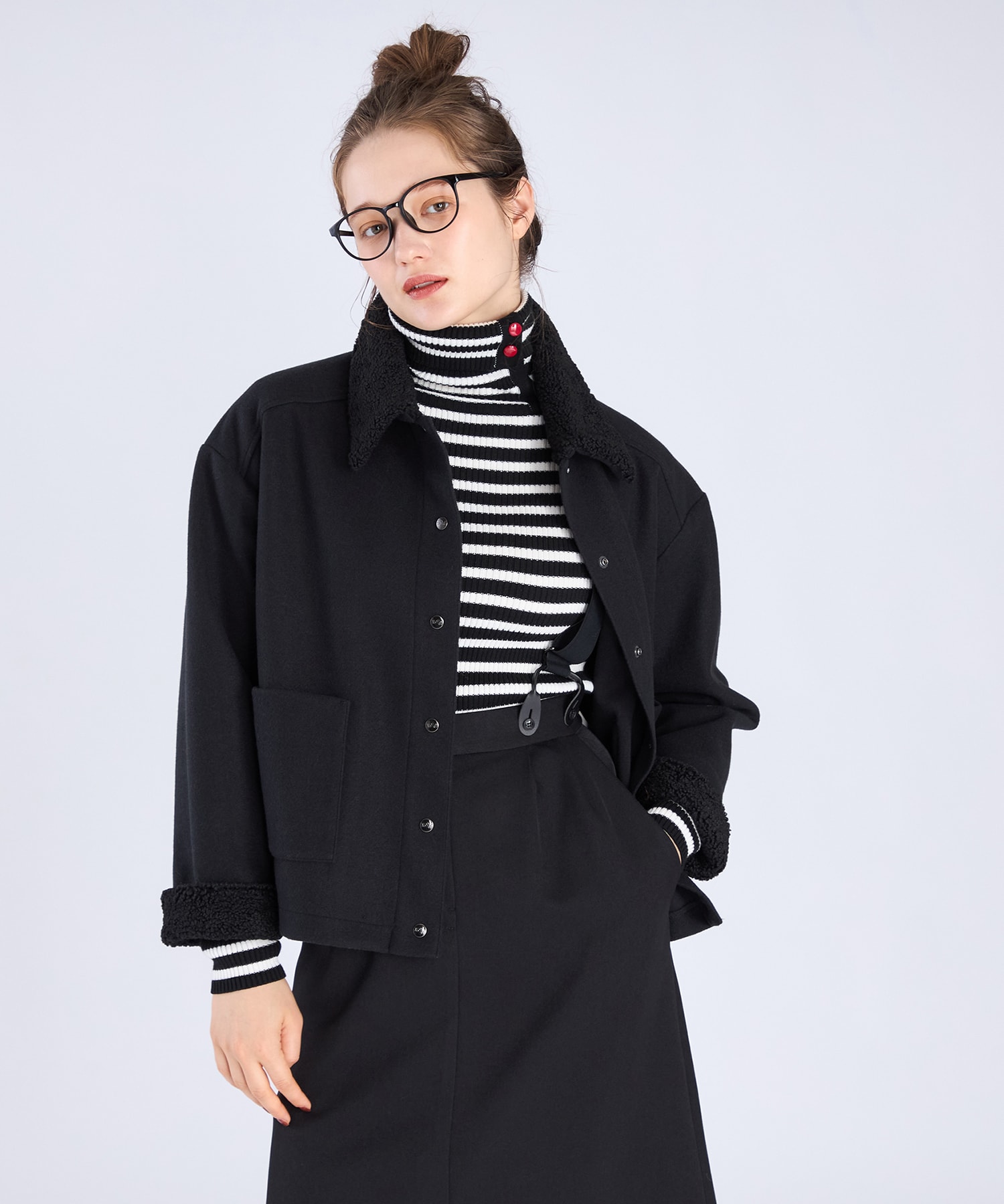 ボアカラー ジャケット ｜To b. by agnès b.（トゥービー バイ