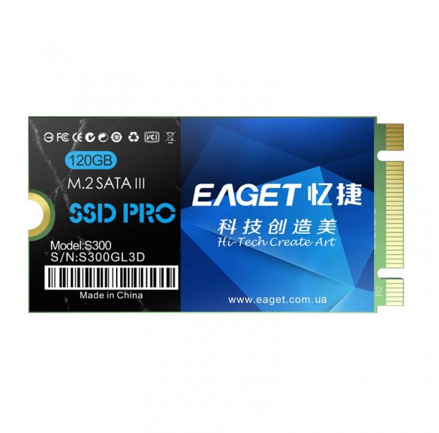 Купить внутренний SSD Eaget S300 M.2 2242 SATA3 128Gb в Киеве