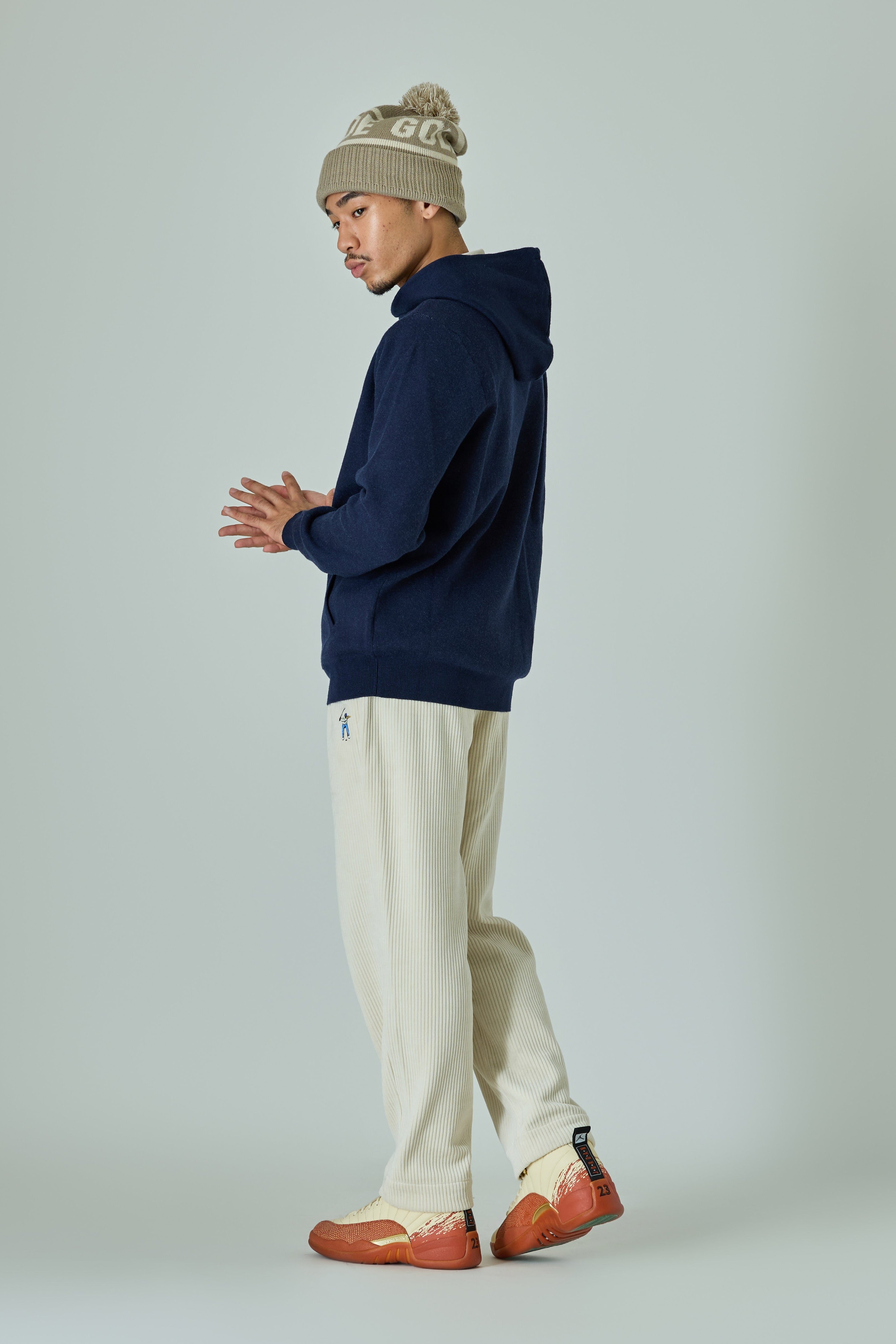 Merino Wool Sweater Hoodie / メリノウールセーターパーカー