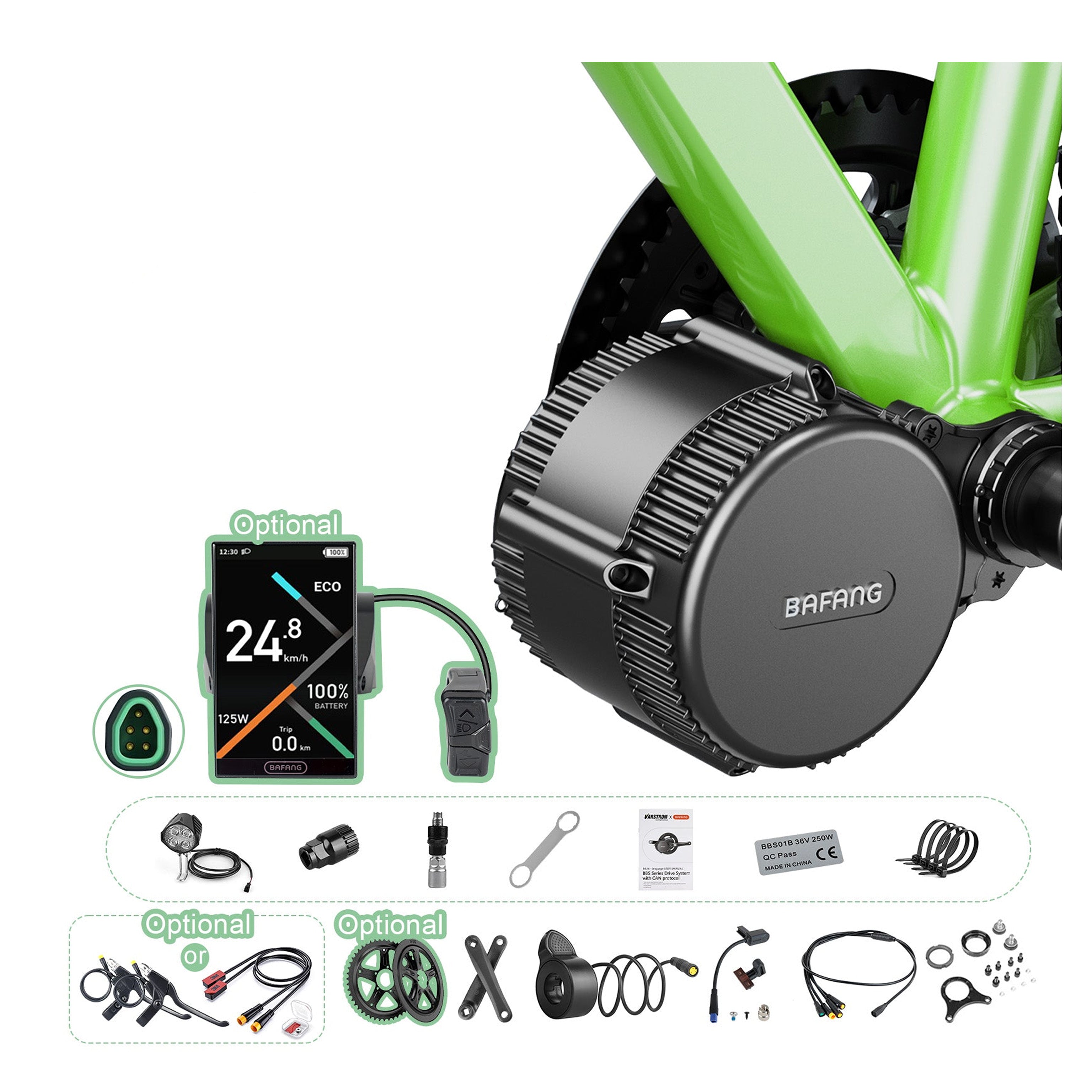 Bafang Can-Bus BBS02B 48V 750W Mid-drive Bicycle Kit E-bike