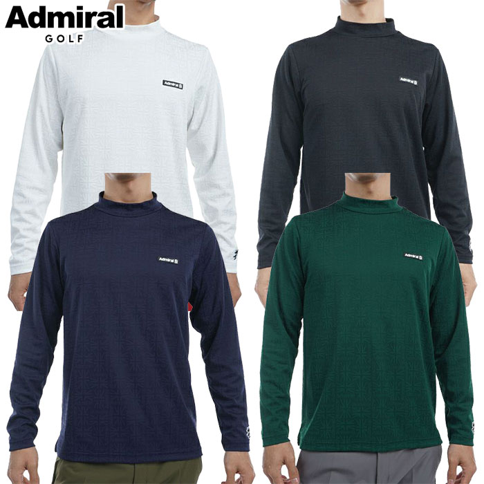 アドミラル Admiral Golf UJジャガード ロングスリーブ モックネック