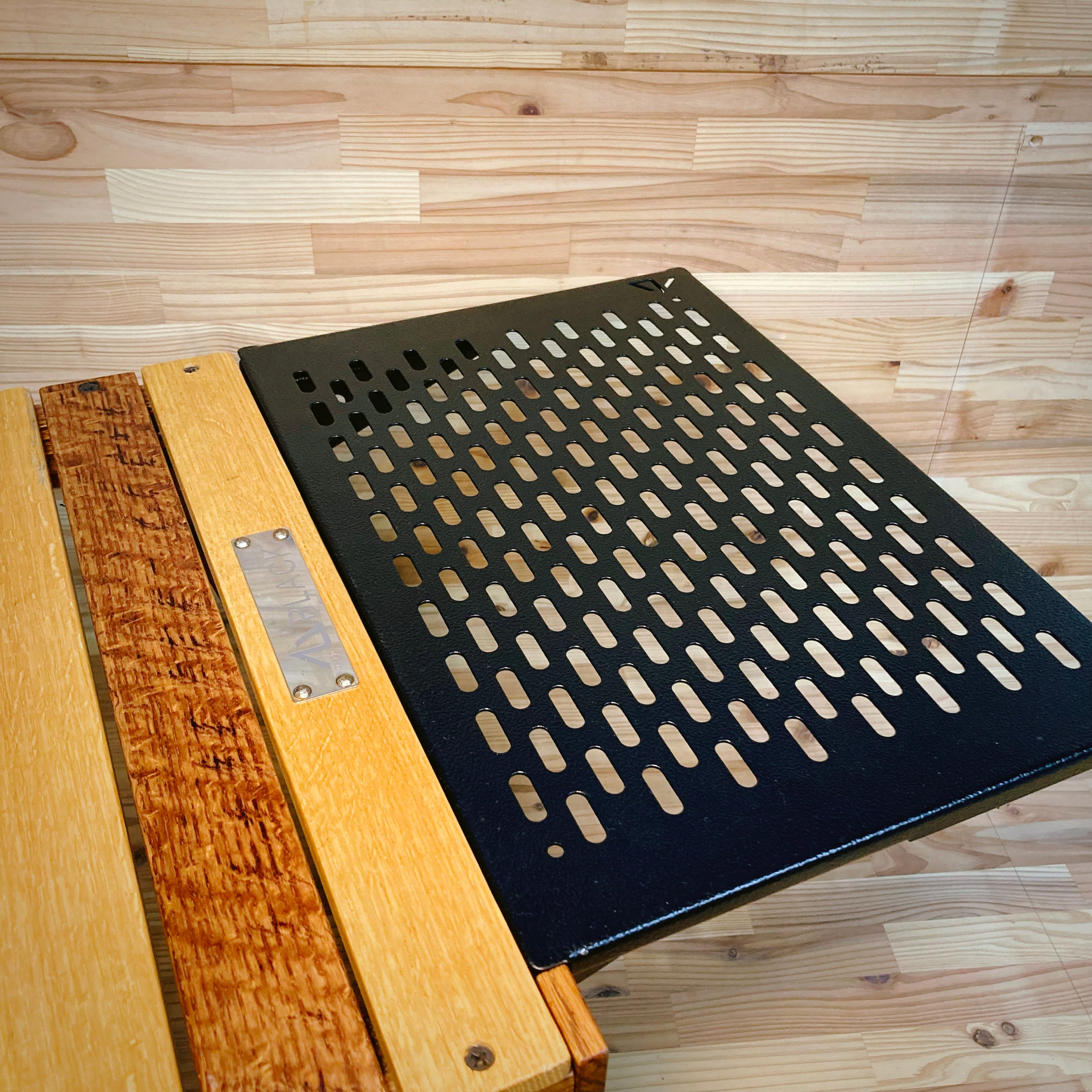 black designアイアンプレートツリー ウッドテーブル プレート3枚