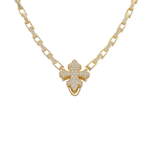 新品] ユキザキ ダブルトップ ピンクゴールド ネックレス W50113222