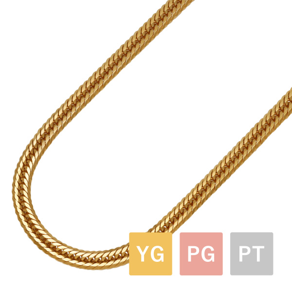 K18ピンクゴールド 喜平 ネックレス ダブル6面 KIHEI.W6.NC.PG | ユキ