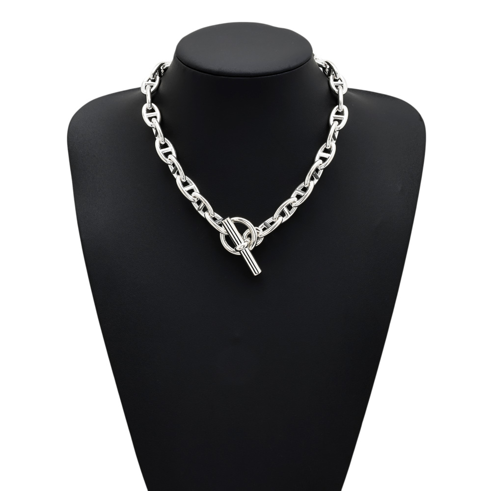 美品] エルメス シェーヌダンクル GM 29コマ H101263B ネックレス