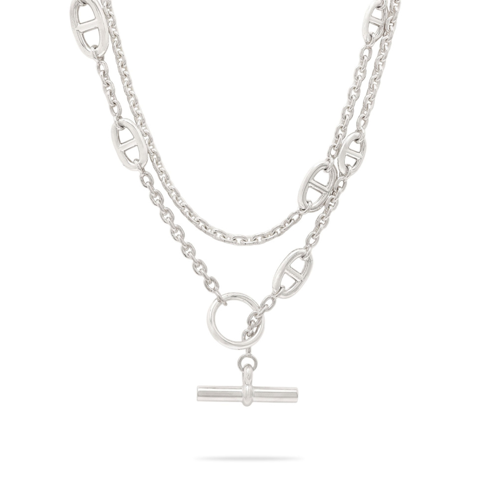 未使用] エルメス シェーヌダンクル H104569B ネックレス J420367