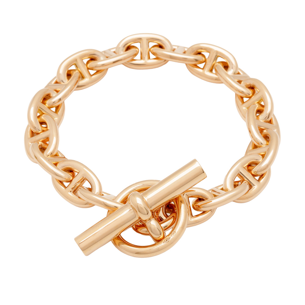 未使用] エルメス シェーヌダンクル PM 18コマ H218831B ブレスレット