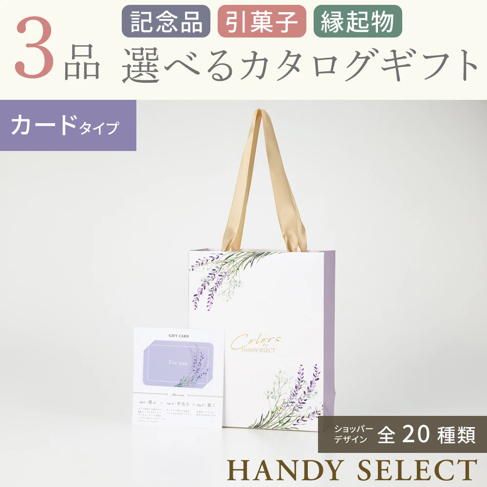 ハンディセレクト】 3品 12,700円コース・カードタイプ(（未選択