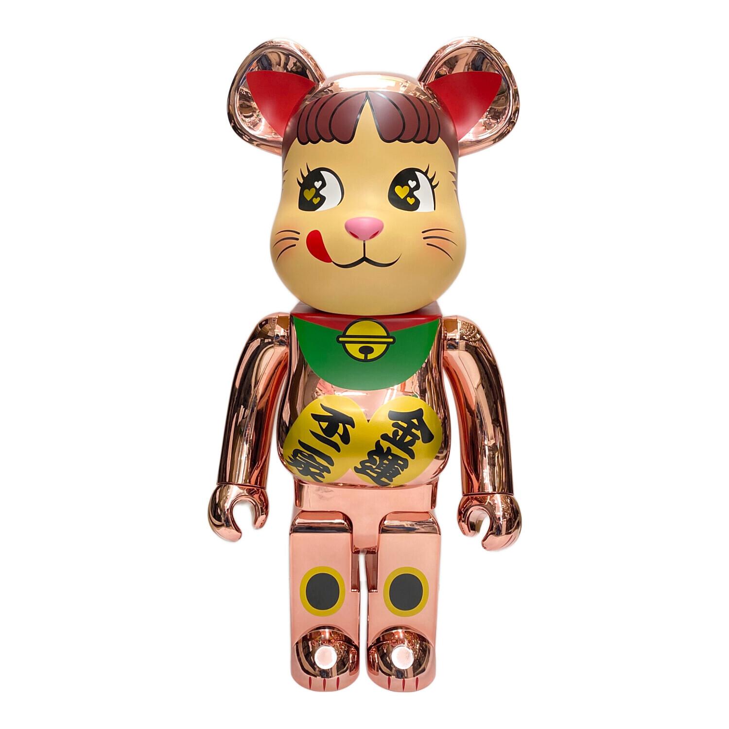 BE@RBRICK (ベアブリック) フィギュア @ Π 招き猫 桃金メッキ 1000
