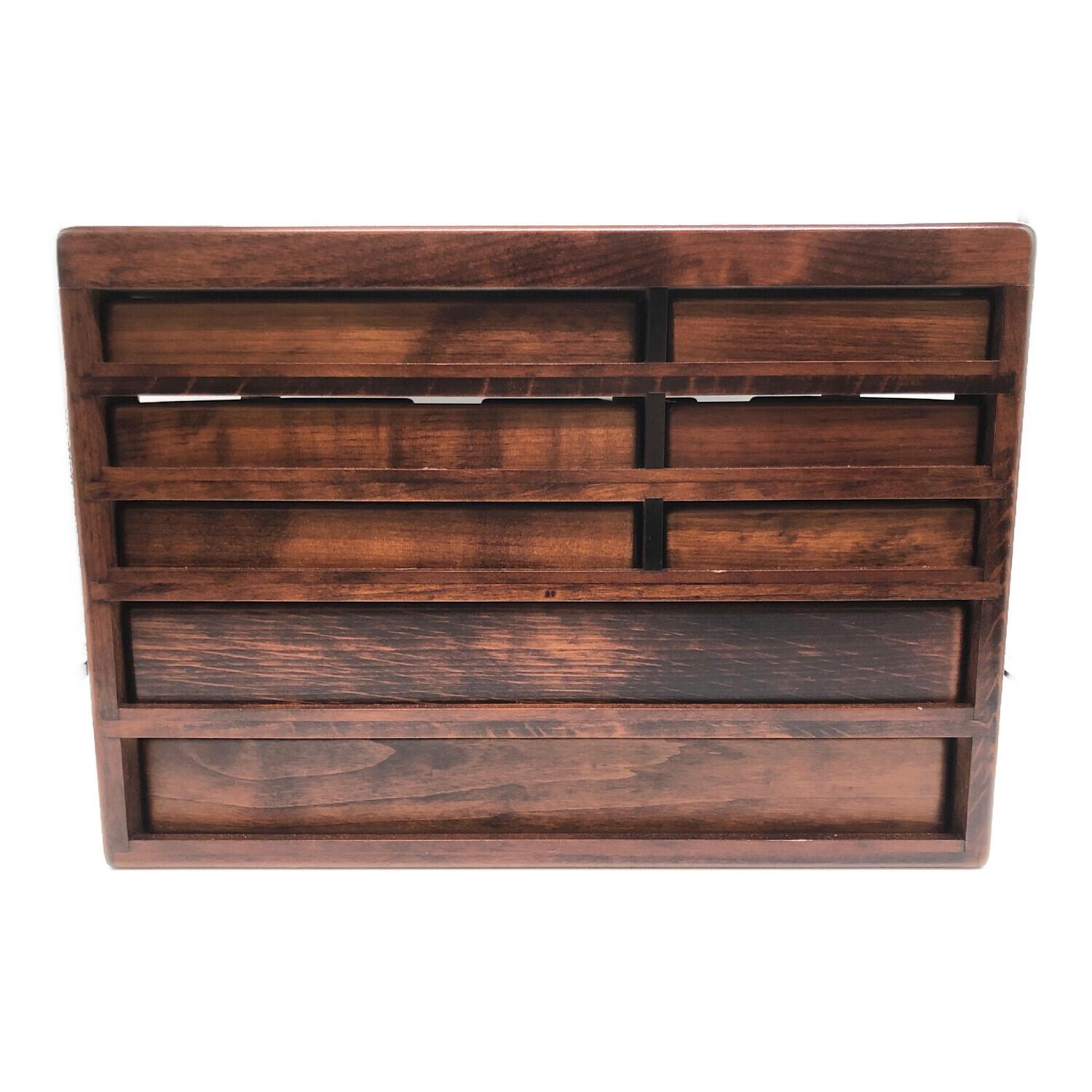 豊岡クラフト (トヨオカクラフト) 文具シェルフ ブラウン｜トレファク