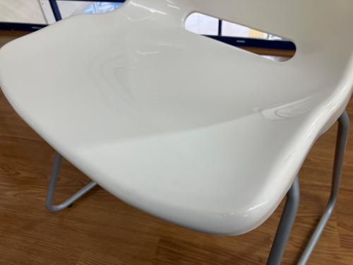 IKEA (イケア) スタッキングチェア ホワイト SNILLE OLD IKEA