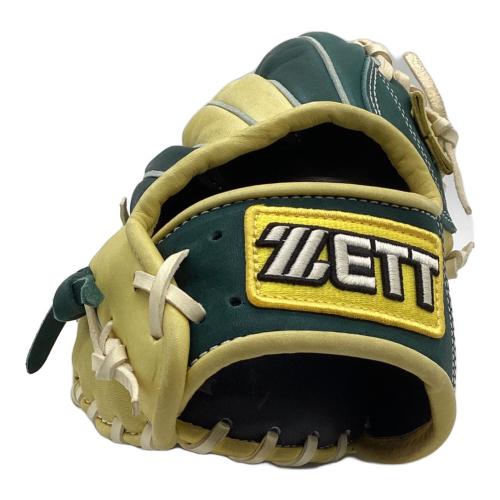 ZETT (ゼット) 軟式グローブ イエロー×グリーン 限定カラー オール