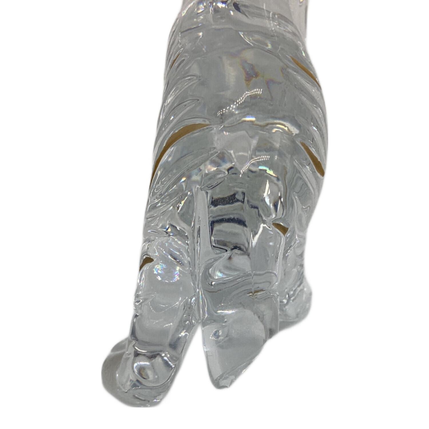 Baccarat (バカラ) ガラス細工 クリスタルフィギュア トラ 尻尾欠け