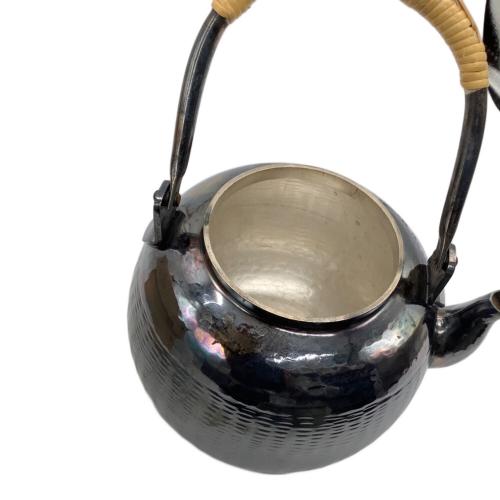 秀峯堂造 茶道具 銀いぶし仕上げ 急須 467g 秀峯堂造 ヴィンテージ 秀