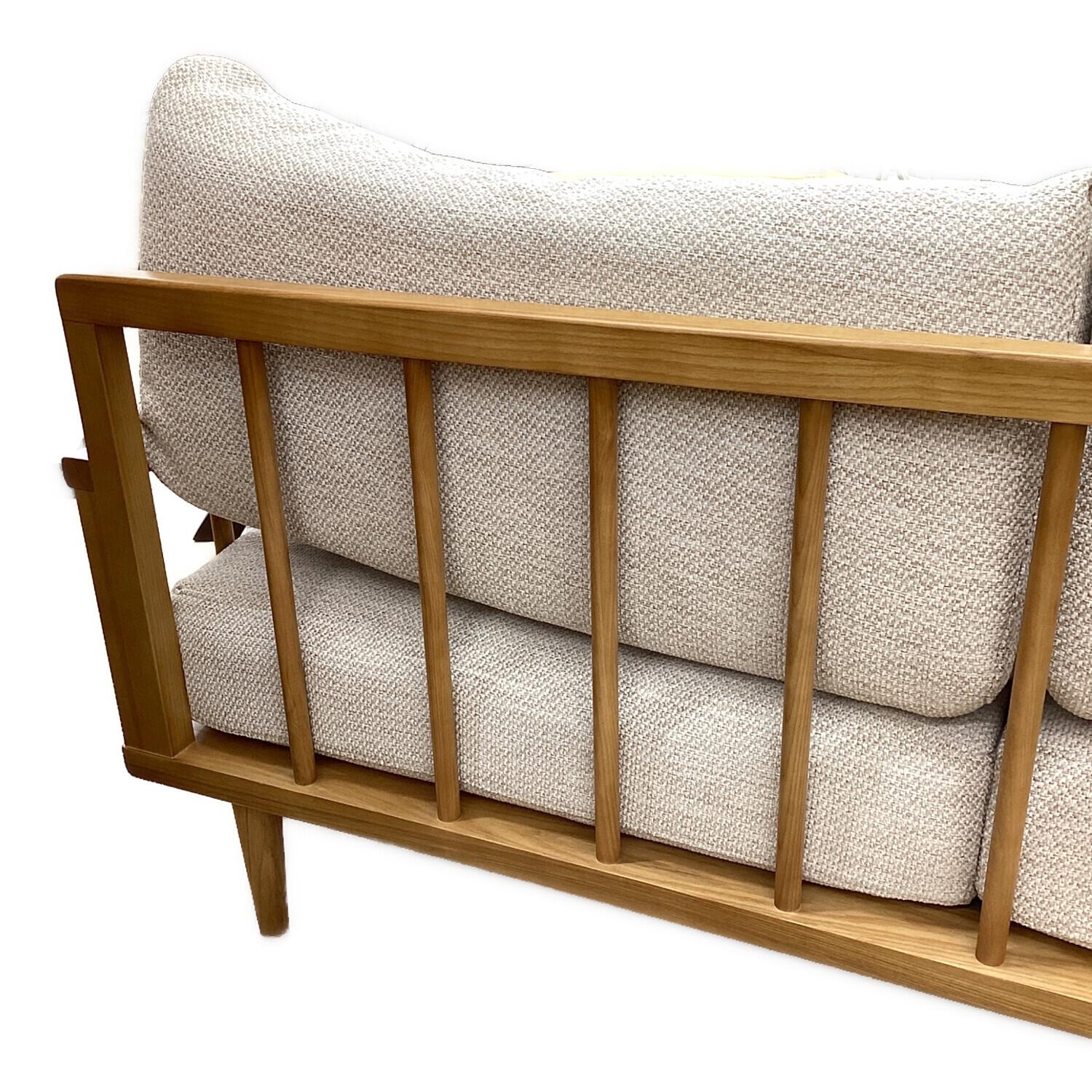 UNICO (ウニコ) 2.5人掛けカバーリングソファー ナチュラル×ベージュ