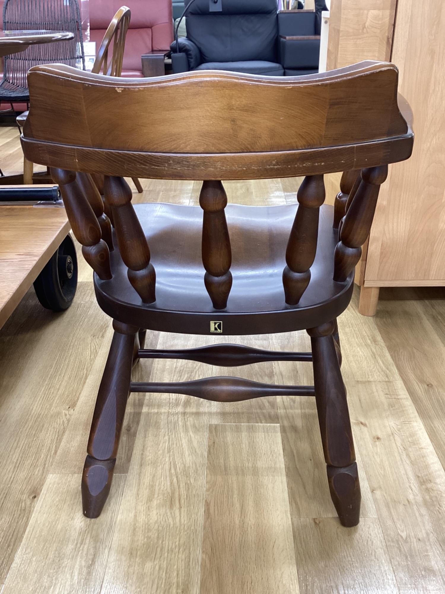 飛騨産業 (ヒダサンギョウ) ウィンザーチェア ブラウン キツツキマーク