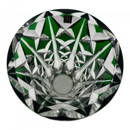 Saint Louis (サンルイ) フラワーベース クリスタルガラス グリーン