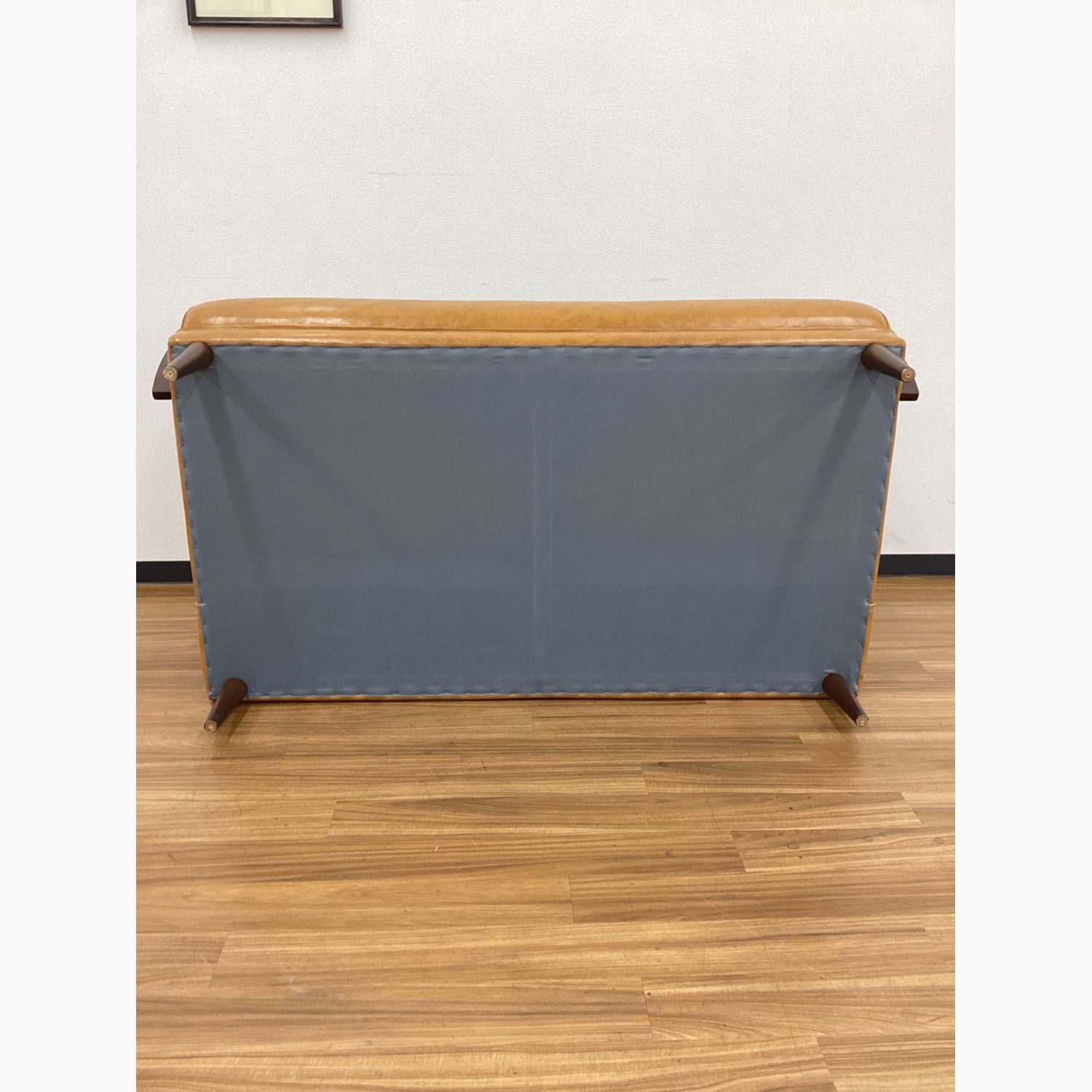 B-COMPANY (ビーカンパニー) 2人掛けソファー キャメル クールベレザー