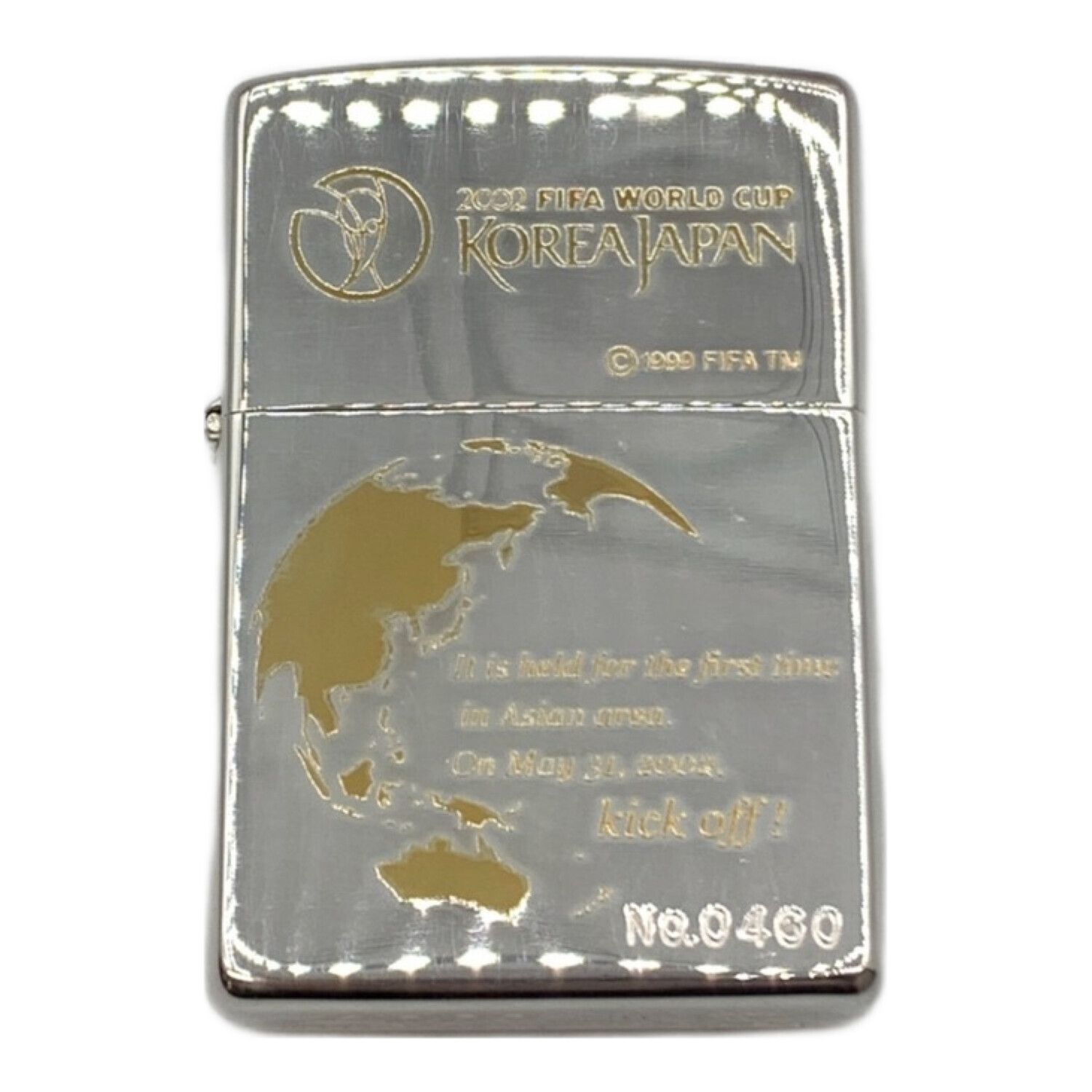 日韓ワールドカップ ZIPPO 両面盛り上げメッキ｜トレファクONLINE