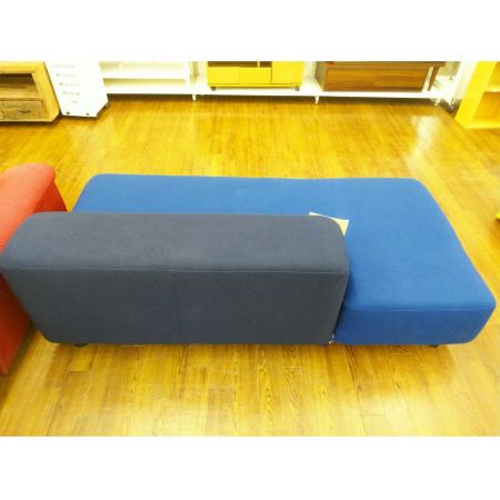 無印良品 (ムジルシリョウヒン) ソファベンチ ネイビー 布 ＋カバー