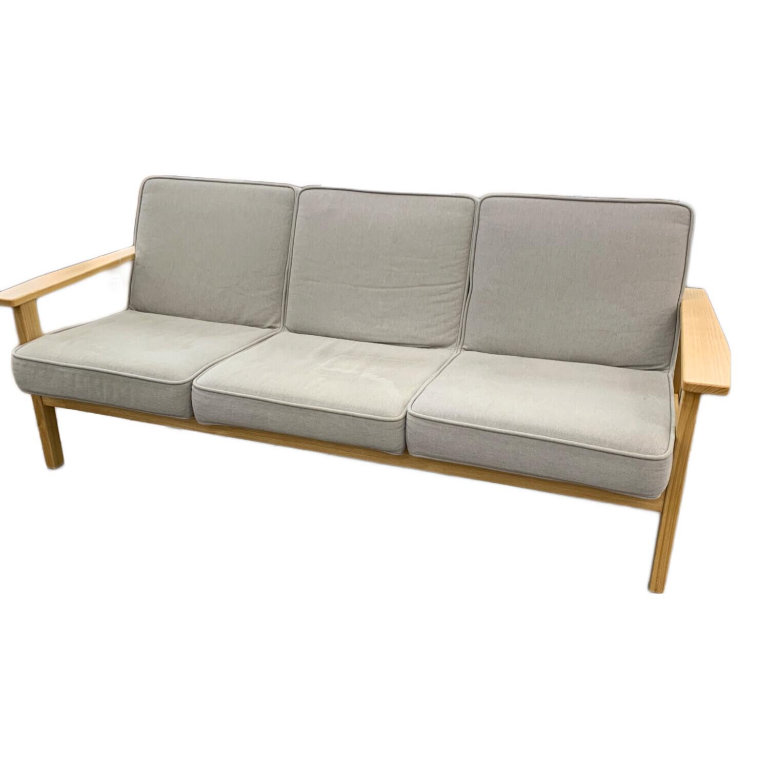 無印良品 (ムジルシリョウヒン) 3人掛けソファー グレー ファブリック