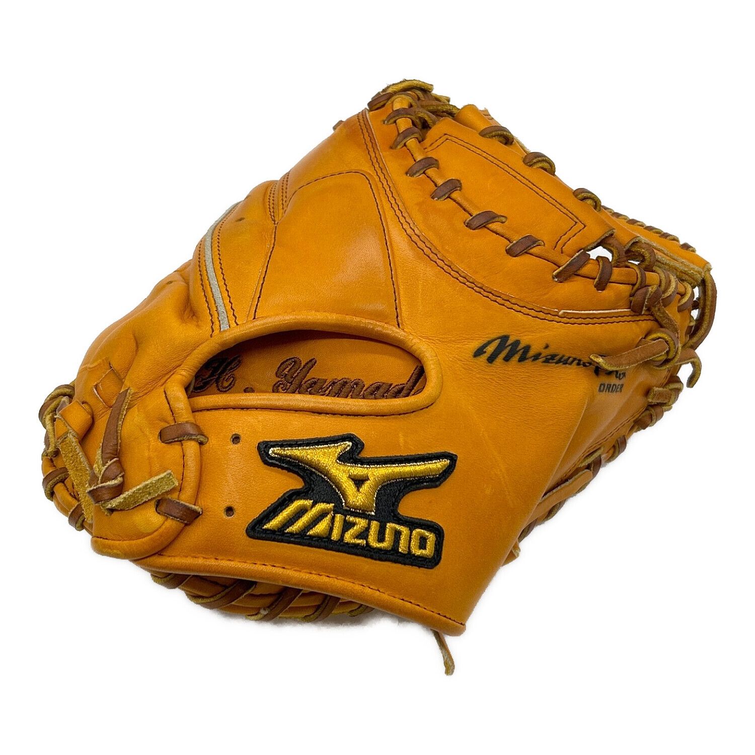 MIZUNO (ミズノ) グローブ オレンジ オーダー品 ネーム刺繍有 MIZUNO