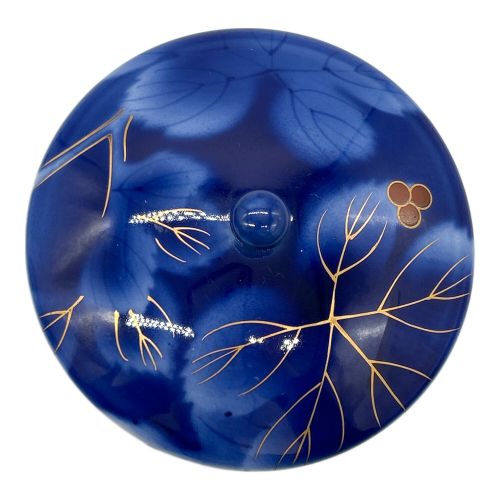 深川製磁 (フカガワセイジ) 茶器セット 染錦瑠璃葡萄 急須1・湯呑み5