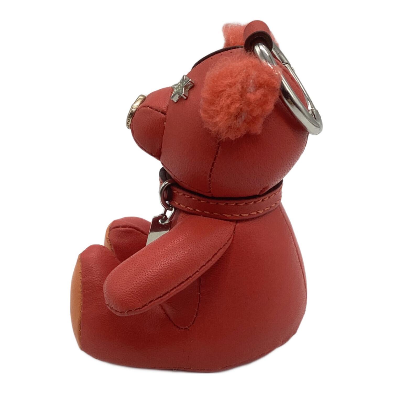 COACH (コーチ) ベアチャーム レッド×オレンジ ベア/キーフォブ スター