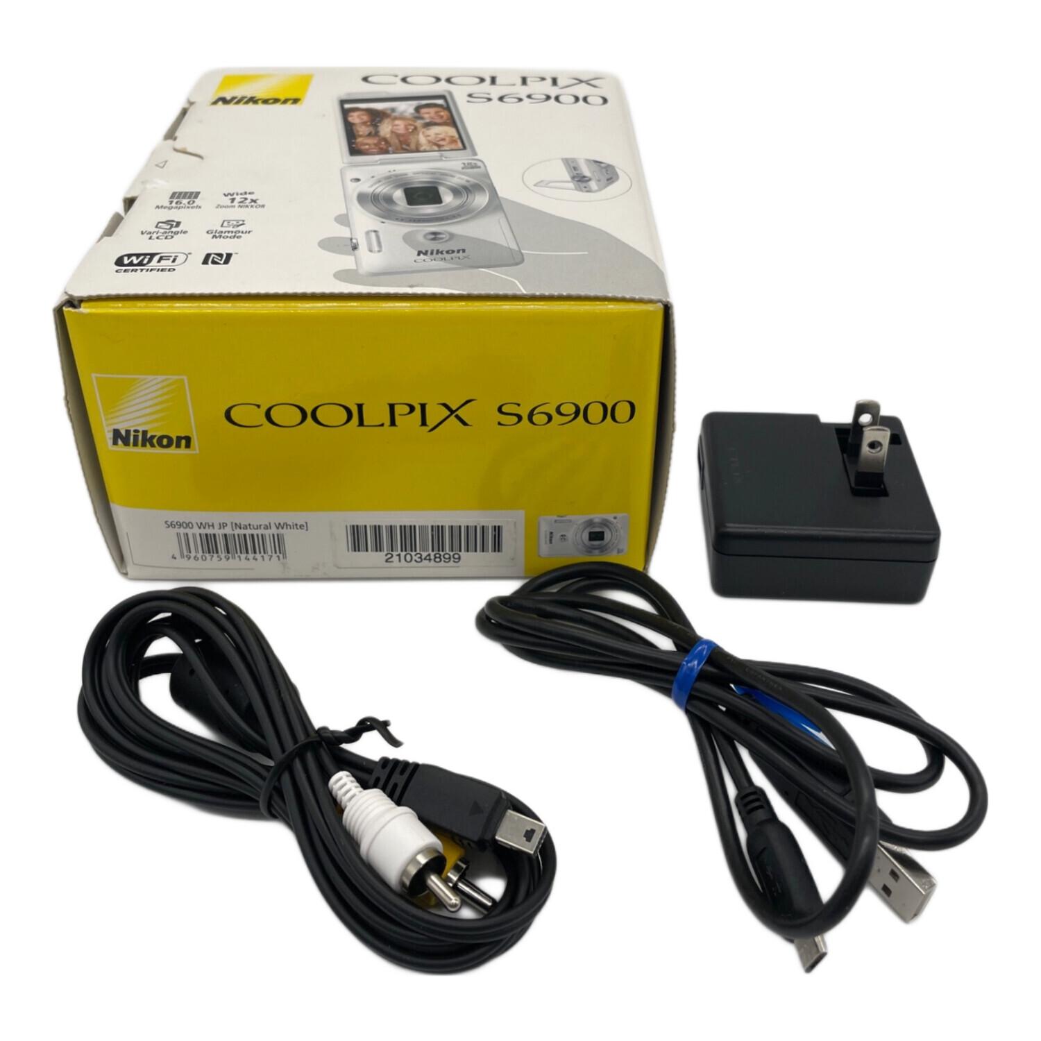 Nikon コンパクトデジタルカメラ USBケーブル付 箱付 COOLPIX S6900