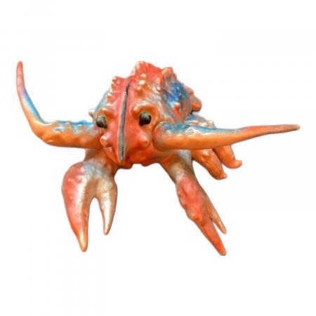 マルサン ソフビフィギュア 塗装ハゲ有 重さ135.9g エビラ 日本製 1966