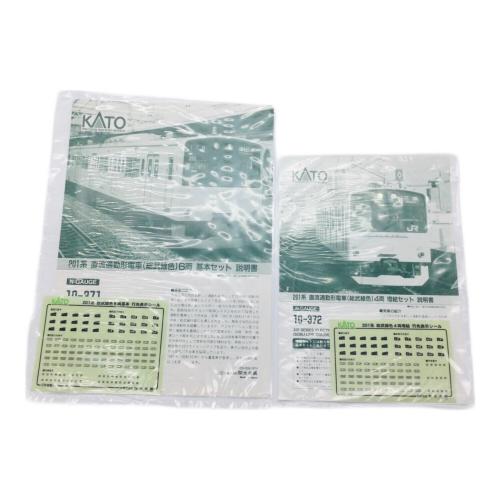 KATO (カトー) Nゲージ 201系 総武線色基本セット/増結セット 10-371