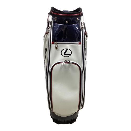 LEXUS (レクサス) キャディバッグ ホワイト×ネイビー Admiral