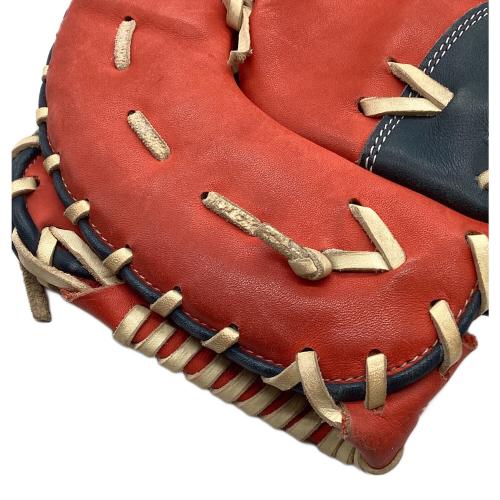 ZETT (ゼット) 軟式グローブ レッド GRAN STATUS ファーストミット 左