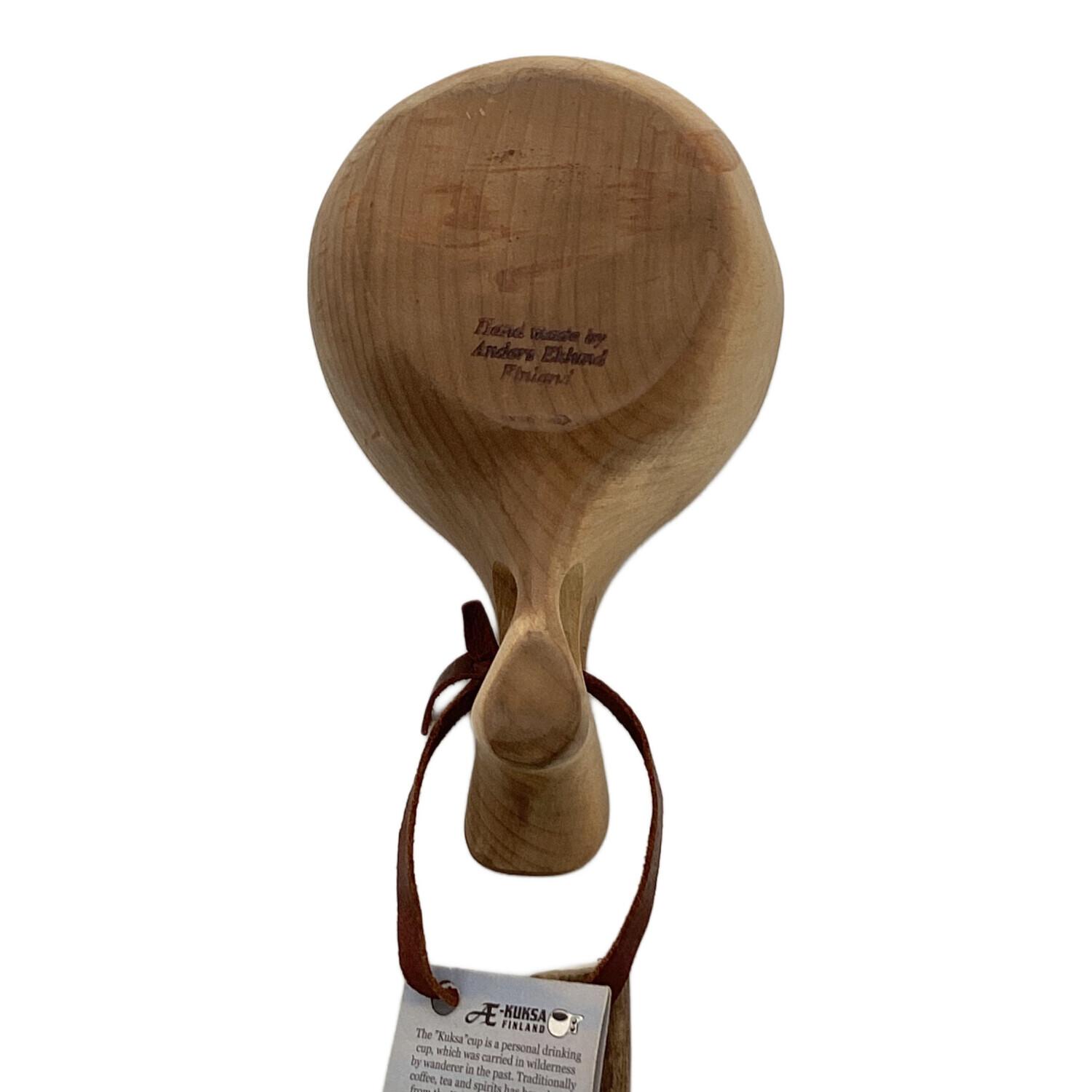 KUKSA(ククサ) アウトドア食器 トナカイの角マドラー付 フィンランド製