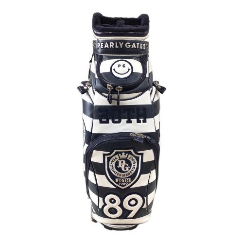 PEARLY GATES (パーリーゲイツ) キャディバッグ ホワイト×ネイビー 30