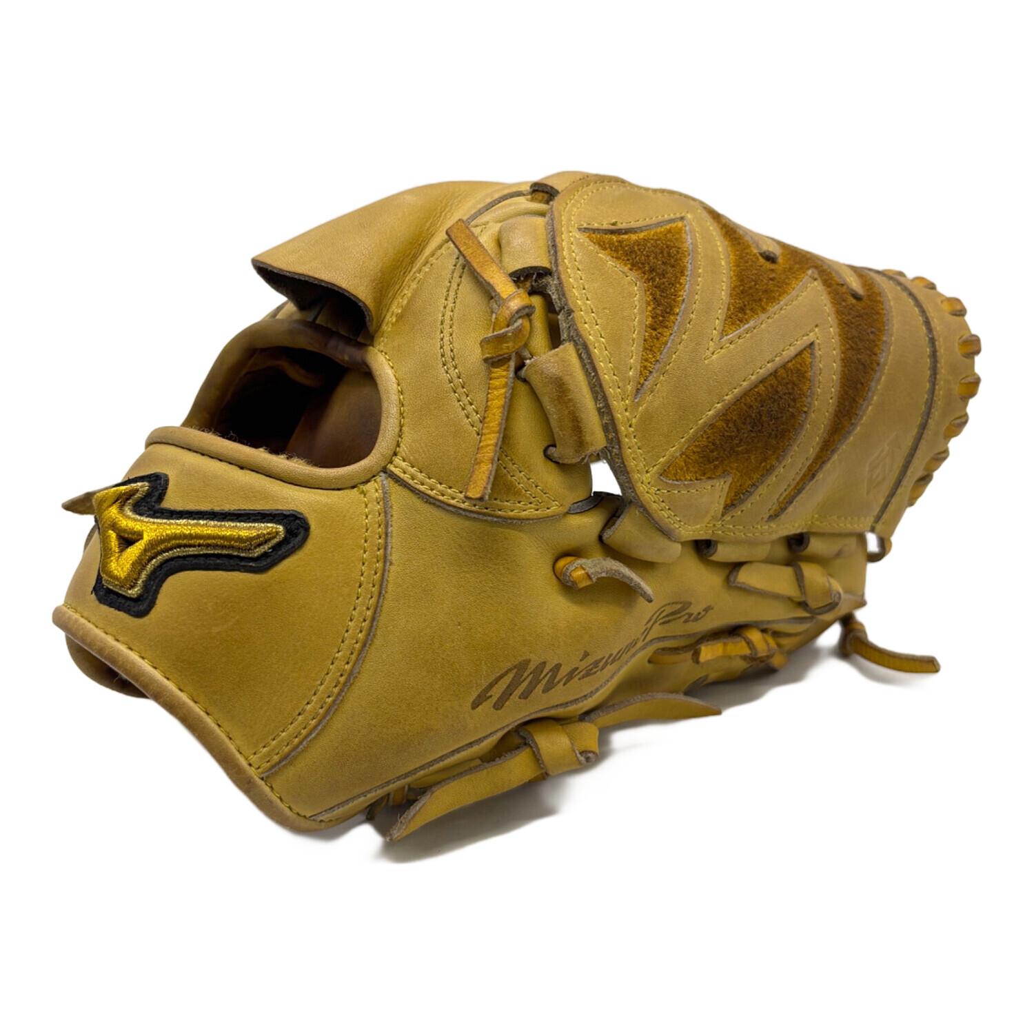 MIZUNO (ミズノ) 硬式グローブ イエロー ケース付 ミズノプロ 投手用