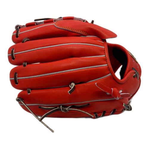 ZETT (ゼット) 軟式グローブ レッド ケース付 プロステイタス 投手用