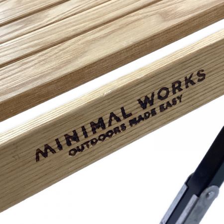 MINIMAL WORKS (ミニマルワークス) アウトドアテーブル ブラウンx