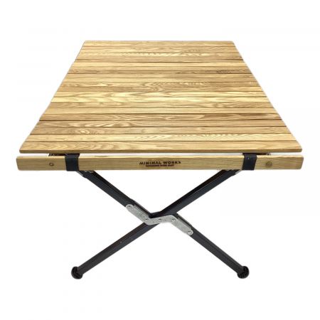 MINIMAL WORKS (ミニマルワークス) アウトドアテーブル ブラウンx