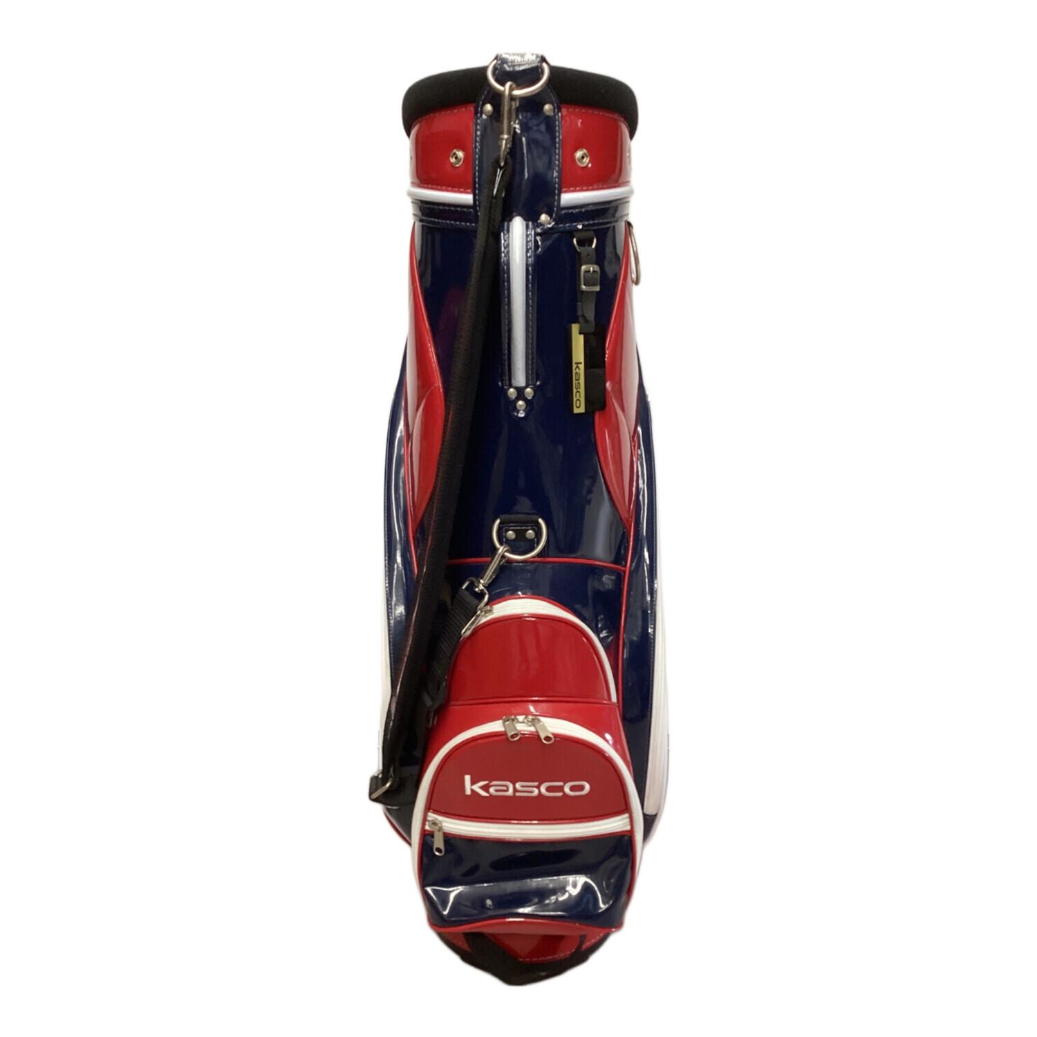 kasco (キャスコ) キャディバッグ レッド 7型 6分割 Professional