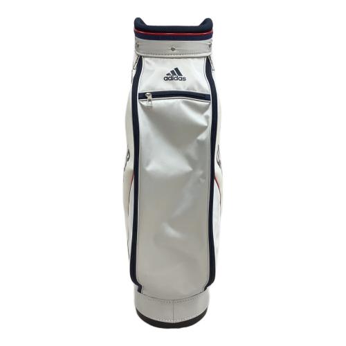 adidas (アディダス) キャディバッグ ホワイト×ネイビー 5ポケット