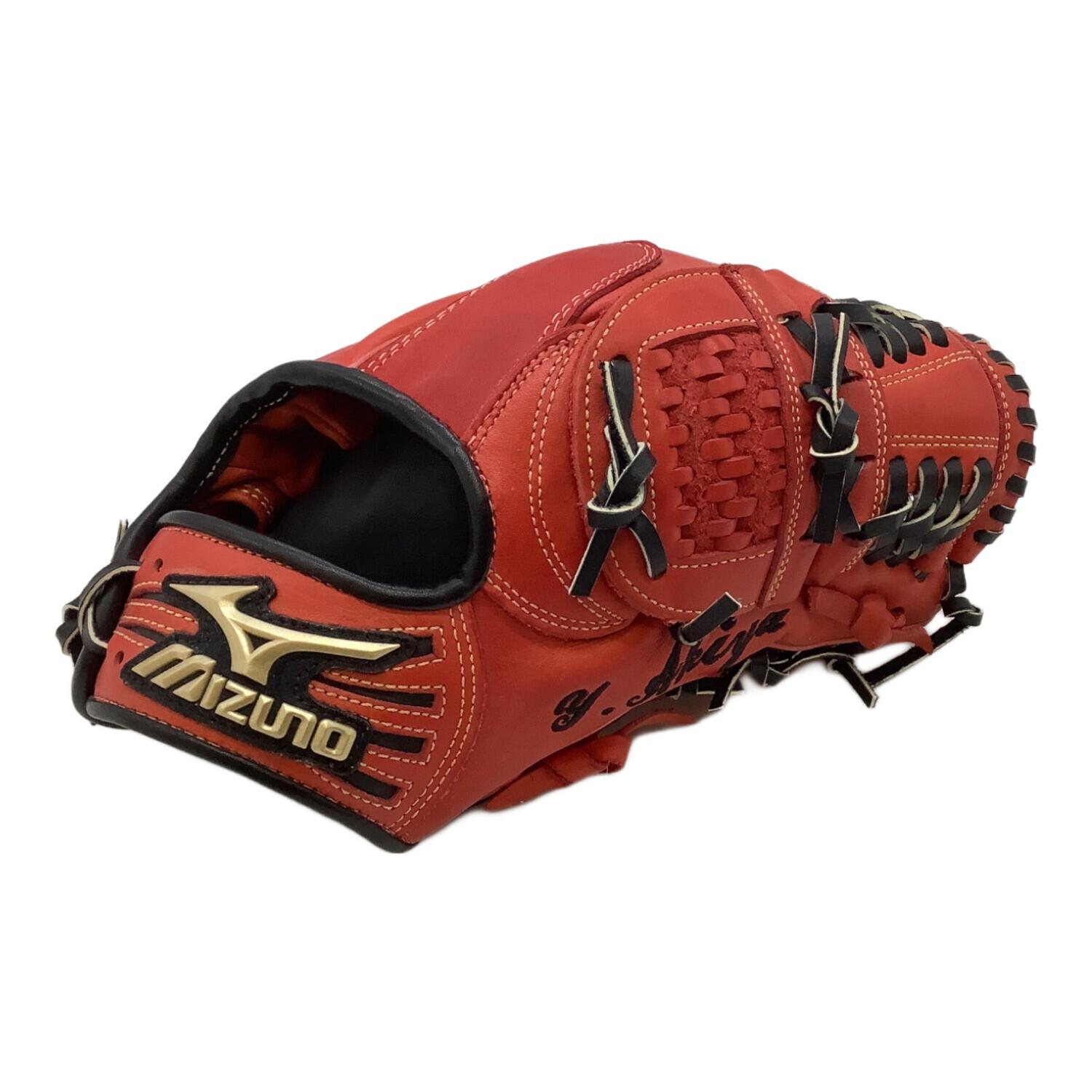 MIZUNO (ミズノ) 軟式グローブ レッド Global Elite 投手用 オーダー