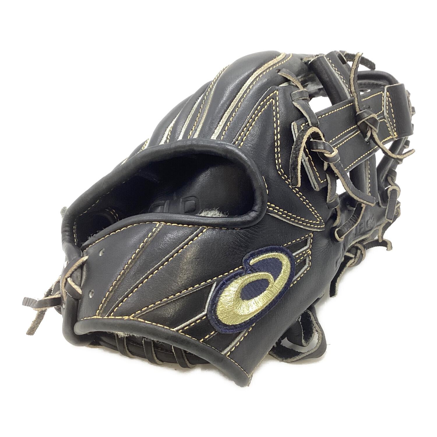 asics (アシックス) 硬式グローブ ブラック ケース付 ゴールドステージ