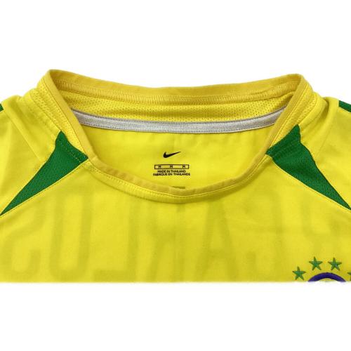 ブラジル代表 サッカーユニフォーム SIZE M イエロー 2002年 【6