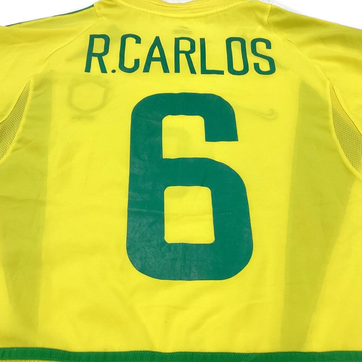 ブラジル代表 サッカーユニフォーム SIZE M イエロー 2002年 【6